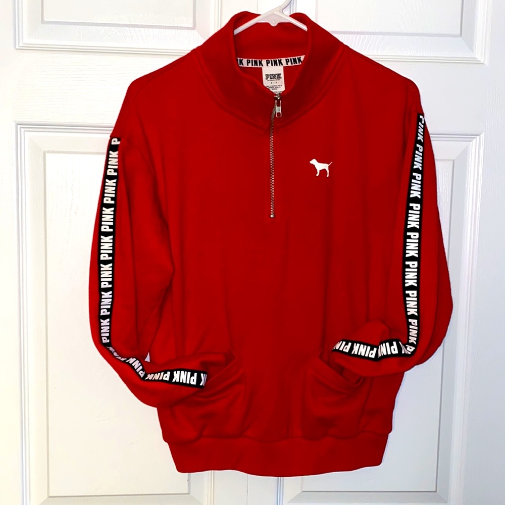 Women’s size small PINK 1:4 zip sweatshirt